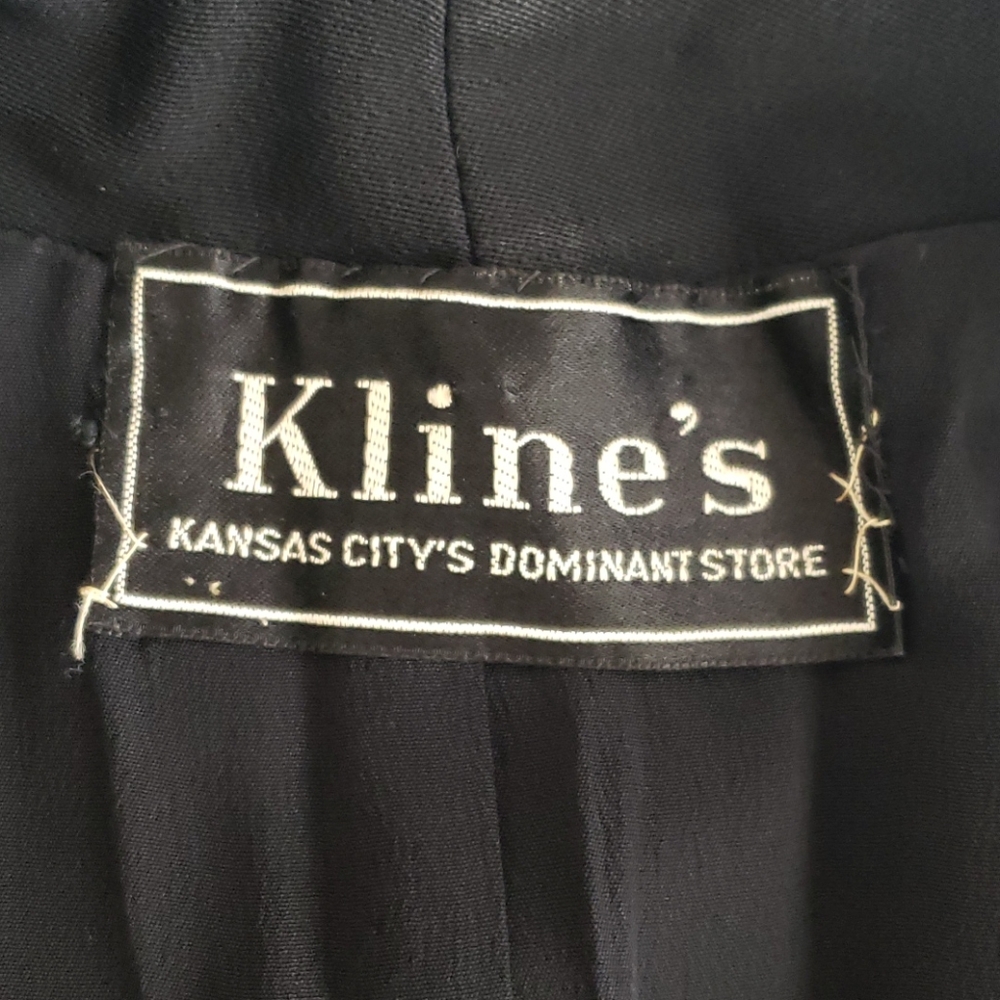 Vtg 40s Black Dress Suit - image 6